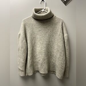 Zara Women’s Light Brown Turtleneck Sweater